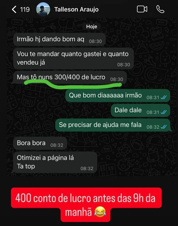 Print de resultado: Talleson