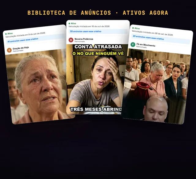 Biblioteca de anúncios ativos